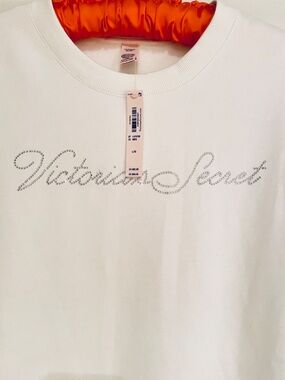 Victoria's Secret Angel Essentials Crystal Sparkle! Crewneck Sweatshirt - NWT